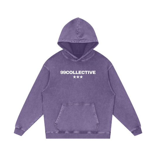 Purple Acid Wash Hoodie